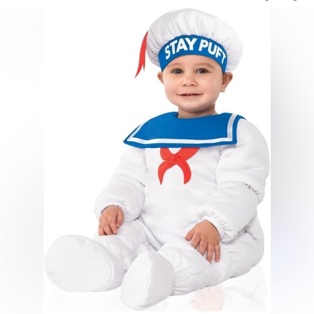 Ghostbusters Stay Puft Infant Costume - White 3-6 months